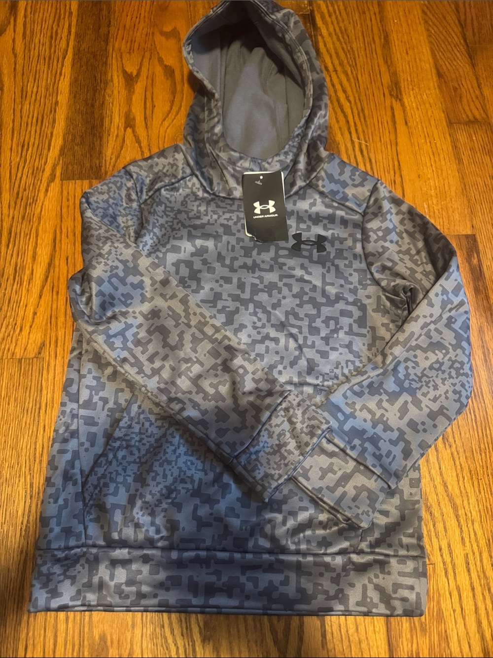 Under Armour Gray Digital Camo Pullover Hoodie
